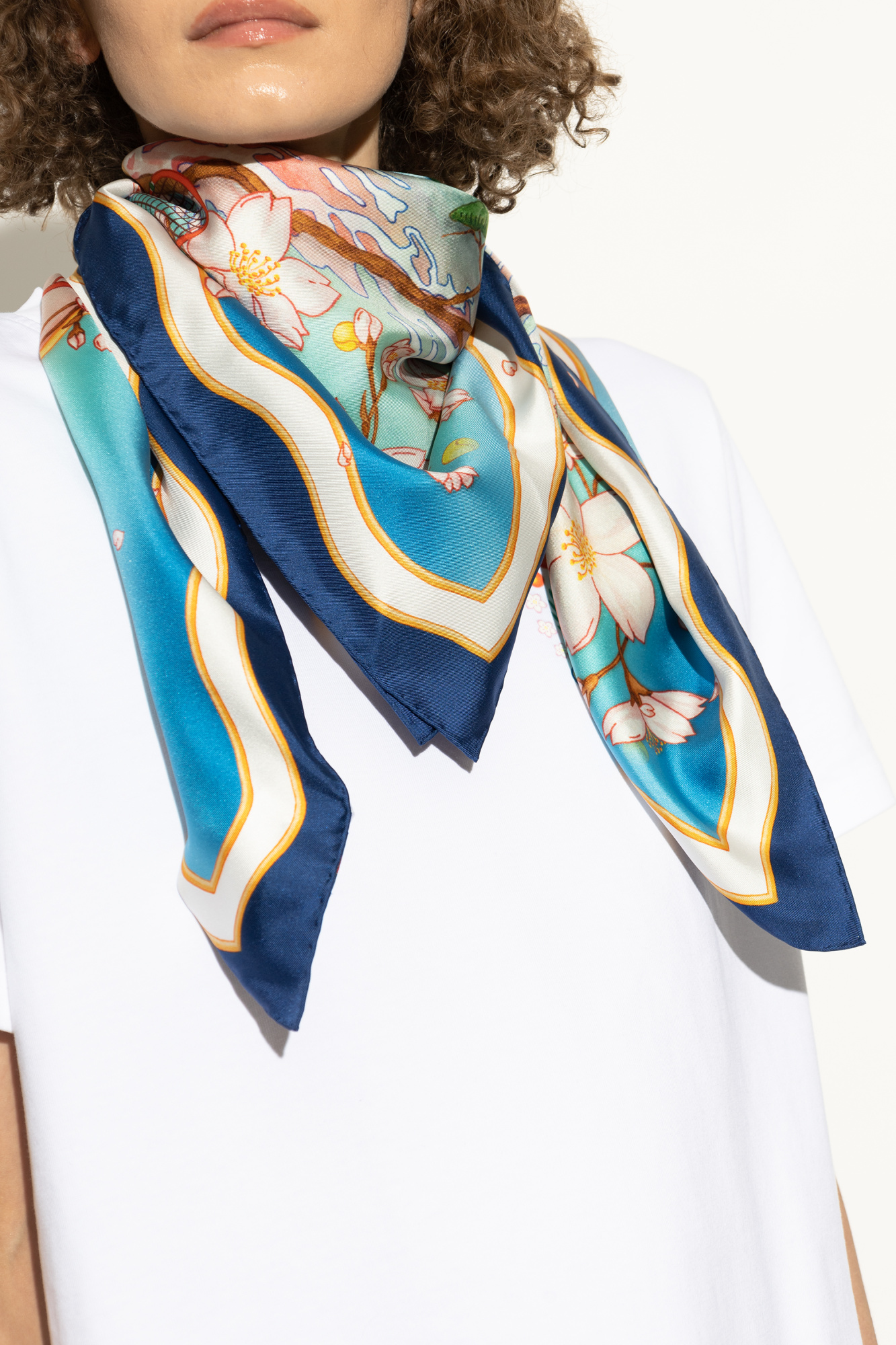 新品　Casablanca カサブランカ　SILK SCARF シルクスカーフ スカーフ SMALL SILK SCARF APS25―ACC